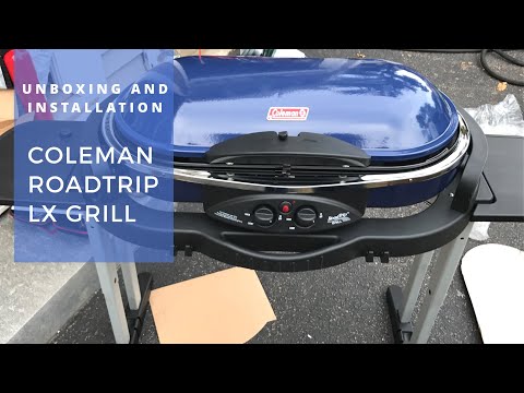 Coleman Roadtrip LX Grill (blue) - unboxing and setup