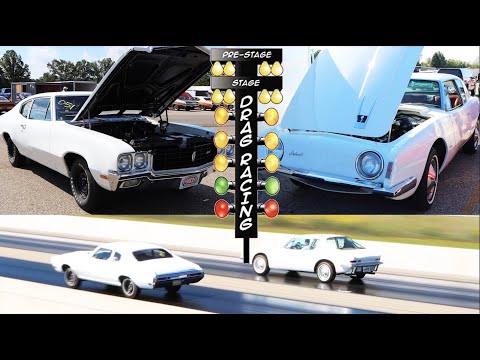 1970 Buick Skylark vs 1963 Studebaker Avanti | STOCK DRAG RACE