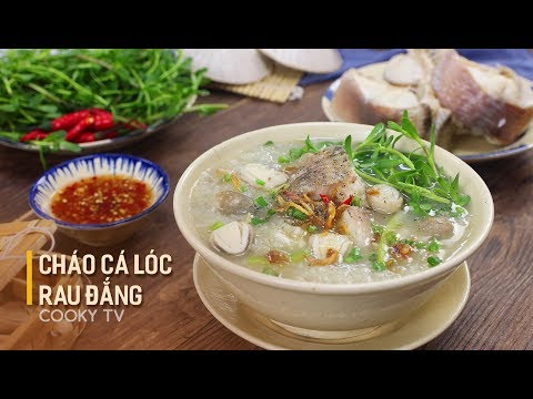 Cháo cá lóc rau đắng