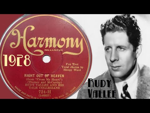 1928 Dance Music: Right Out of Heaven • Rudy Vallee and His Yale Collegians - Harmony 78 Record 🎶