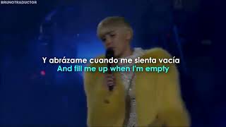 Miley Cyrus - Someone Else // Lyrics + Español [Live at the Bangerz Tour]