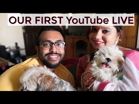 Our First Youtube Live | My Puppy Was in the Hospital Video