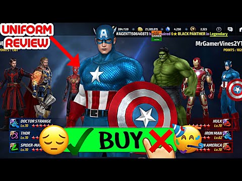 ✅🤔❌captain America BACK TO BASIC uniform review Hindi Marvel future fight Mr GAMER VINES 👍