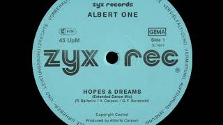 ALBERT ONE - Hopes &amp; Dreams [ITALO-DISCO] [1987]
