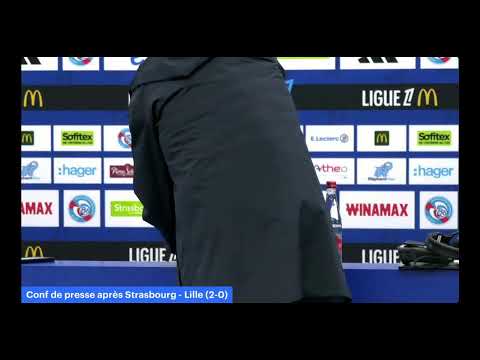 Press conference after Strasbourg - Lille (2-0)