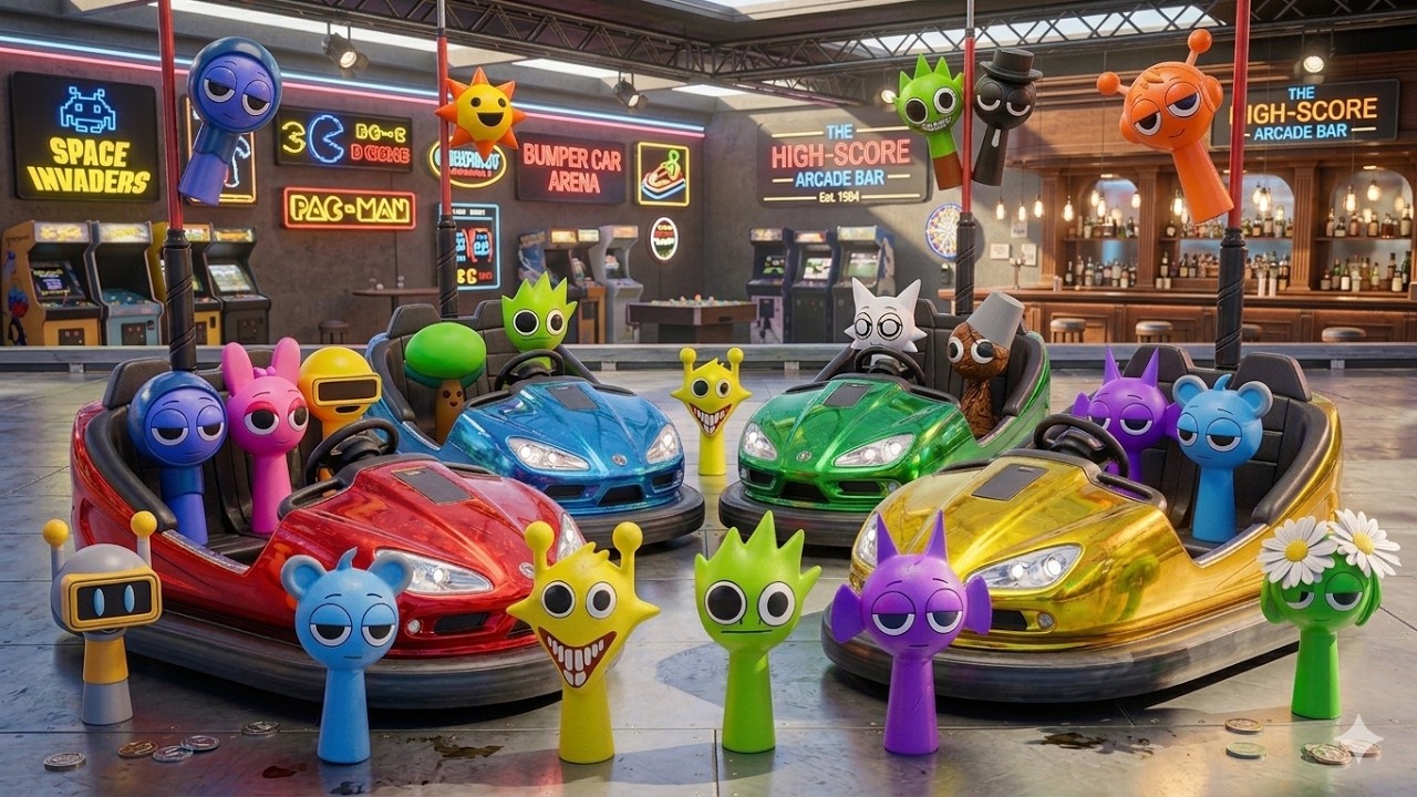 💥 Crazy Bumper Car Moments! Find the Sneaky Sprunki Before It’s Too Late! 😳👀