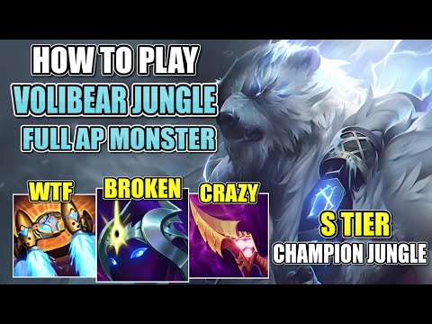 VOLIBEAR JUNGLE IS CRAZY BROKEN CHAMPION | FULL AP BEST BUILD AND GUIDE S15