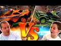 Noah Vs Dad EPIC Rocket League RC Cars Toy Unboxing Battle