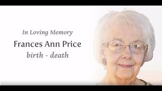 Frances Price Funeral Service