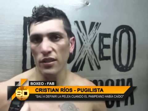 Boxeo: Nota a Cristian Rios y Jorge Ochenduszka 04/09/2014