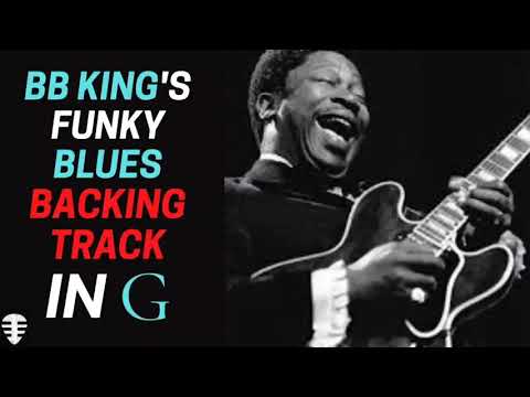 BB King backing track | BB's style funky blues in G Jam track
