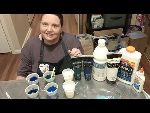 (1AP) Acrylic Pour - Acrylic Pour Painting 6/12/22 "Marbled Ocean" #painting #acrylicpainting #art