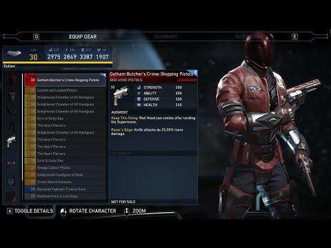 Undead Batboy - Red Hood Legendary Gear Unlocked! | Injustice 2