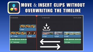 How to Move & Insert Clips Without Overwriting DaVinci Resolve 2026