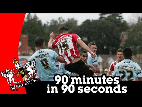 Exeter City 1-1 Cheltenham Town - 90 minutes in 90 seconds (12/4/14)