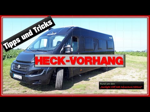 DIY, Ideen für den Camper Van, Sunlight Cliff 640 Adventure Edition - Hecktüren Thermovorhang