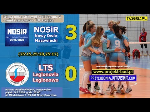 tv.nsk.pl 2020-01-24 NOSiR Nowy Dwór Maz. - LTS Legionovia Legionowo 3:0 - transmisja na żywo