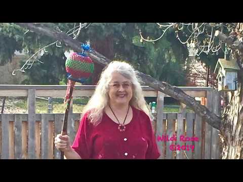 How to make a Shekere Walking Stick