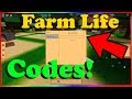 Farm Life 🐔 All New Codes! (2020) |ROBLOX