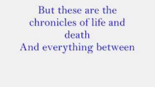 Good Charlotte the chronicles of life and death lyrics