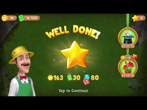 Gardenscapes Level 2440 With No Boosters - Super Hard Level - Swamp Adventure: Collect Herbs