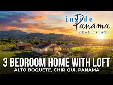 3 Bedroom Home with Loft in Alto Boquete Chiriqui Panama SSS3111