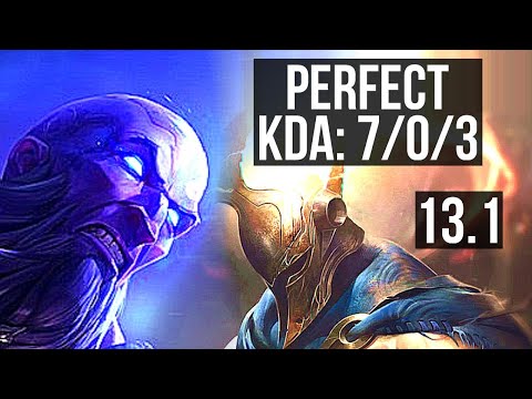 RYZE vs PANTHEON (TOP) | 7/0/3, 400+ games, Godlike | KR Master | 13.1
