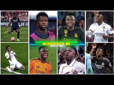 Vinicius Junior Reverse Clips / RARE CLIPS ● SCENEPACK 4K (With AE Dark CC and TOPAZ)