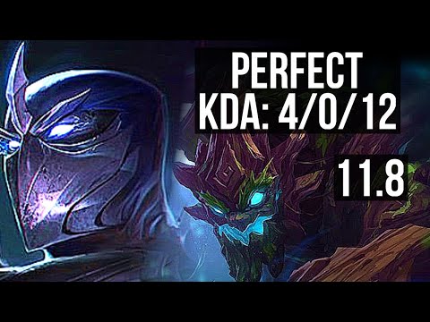 SHEN vs MAOKAI (TOP) | 4/0/12, 1.8M mastery, 1000+ games | KR Diamond | v11.8