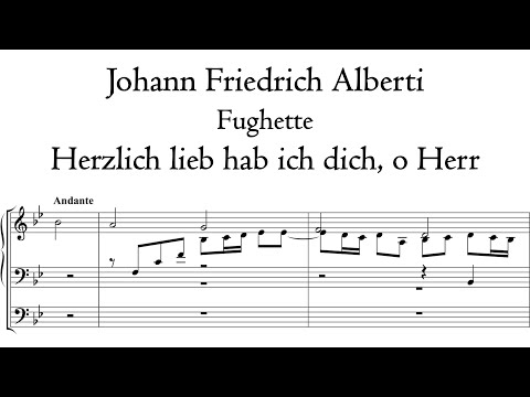 Alberti - Fughette "Herzlich lieb hab ich dich" - Walcker/Eule organ, Annaberg, Hauptwerk