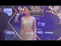 Diva Donal Bisht Greets Media As She Walks Red Carpet At IWMBuzz Digital OTT Awards Donalbisht