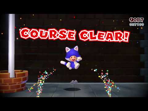 Super Mario 3D World (Switch) 5-3 100% Speedrun - Time: 13 (TWR)