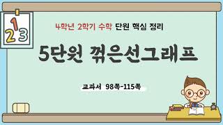 4학년 2학기 수학 5단원 내용 정리 (핵심 요약) - 꺾은선그래프