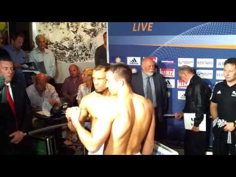 Eddy Eduard Gutknecht vs. Richard Vidal Offizielles Wiegen Maritim Pro Arte Hotel Berlin Juni 2013