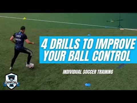 Improve your ball control (dribbling) with these 4 exercises / soccer training