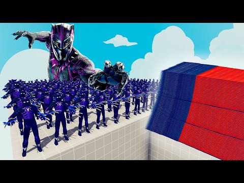 200x BLACK PANTHER + 1x GIANT vs EVERY GOD - Totally Accurate Battle Simulator TABS