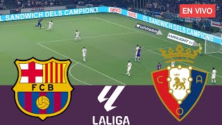 🔴Barcelona vs Osasuna EN VIVO. La Liga 2025/2026 Partido Completo - Videojuegos de Simulación