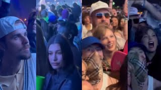 #JustinBieber #HaileyBieber #TaylorSwift with boyfriend attend live concert Coachella