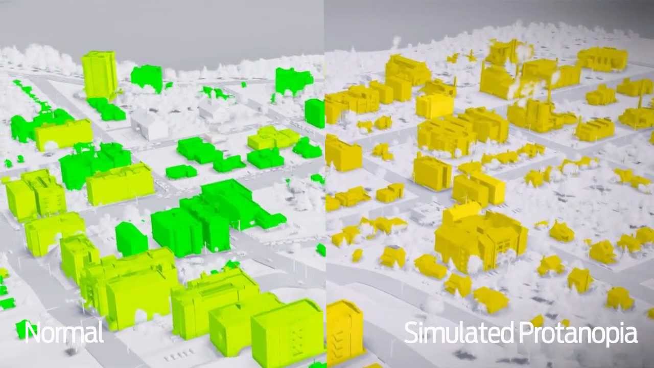 Why games need color blind modes - see SimCity with simulated color blindness - YouTube