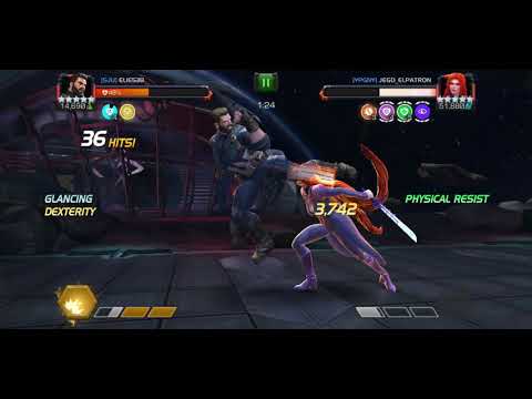 Alliance War Boss Fight,  CAPIW VS 5* RANK5 MEDUSA - marvel contest of champions