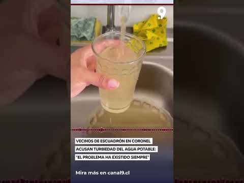Vecinos de Escuadrón en Coronel acusan turbiedad del agua potable   El problema ha existido siempre
