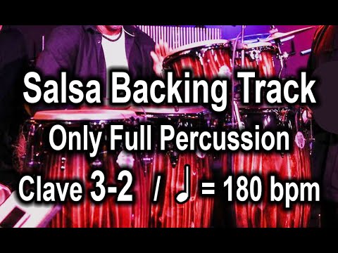 Salsa Backing Track 3-2 - Professional sound. Only Full Percussion