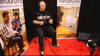 Video thumbnail for Aerodrums - Gergo Borlai demonstration by Mark Lee