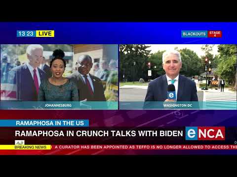 Ramaphosa in crunch talks with Biden