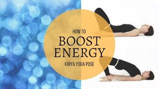 Yoga pose for energy. Focus. Boost energy naturally with kriya yoga. Morning yoga for energy!