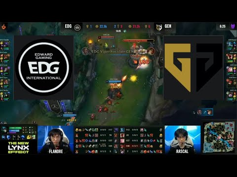 Viper Deletes Ruler - EDG vs GEN Game 1 Semifinal Highlights Worlds 2021