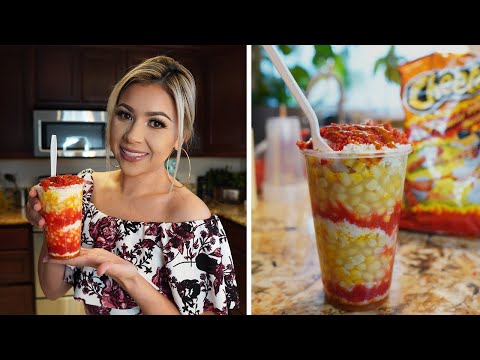 Hot Cheetos Esquites | Corn in a Cup | Mexican Street...