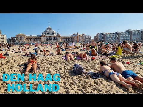 Beach Walk Den Haag Holland   September 2021 4K