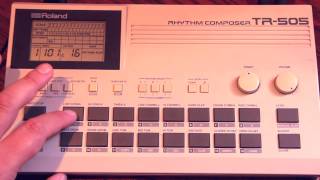 Video thumbnail for Roland TR-505 demo by SynthMania