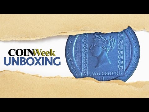 CoinWeek Unboxing: 2016 Ascension Island Two Pence Blue Crown Silver Coin - 4K
